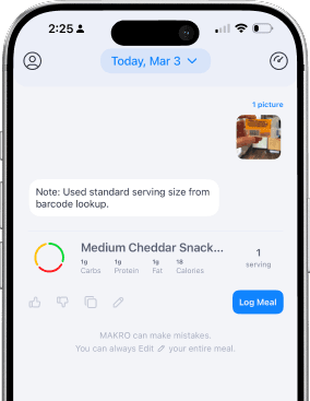 Makro barcode scanning